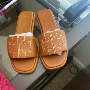 Brand New tory Burch double T sport slide